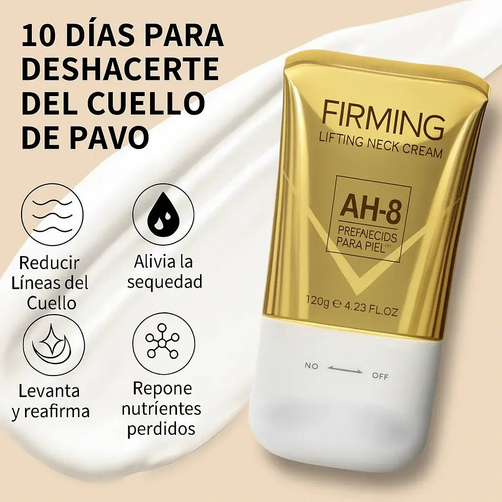 Roll-on Reafirmante de Cuello y Papada: Hexapéptido-8 + Ácido Hialurónico y Ceramidas - Tratamiento Antiarrugas